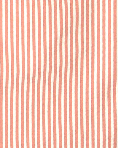 Salmon White Stripes